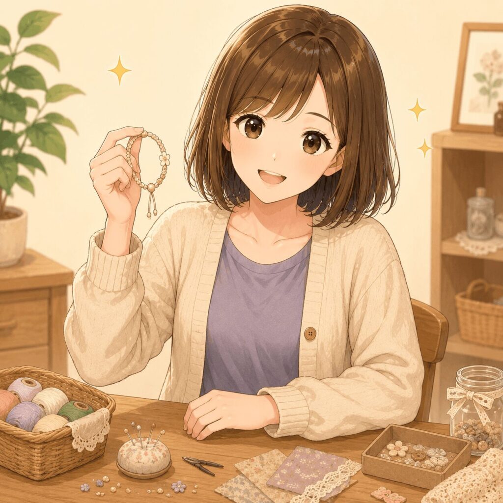 ハンドメイド作品はメルカリよりminneやCreemaが 向いていることを説明するセクションのイラスト